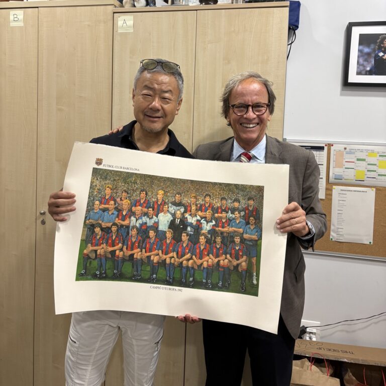 中野会長がFCバルセロナを表敬訪問｜カンプノウの現状とクラブ幹部との意見交換